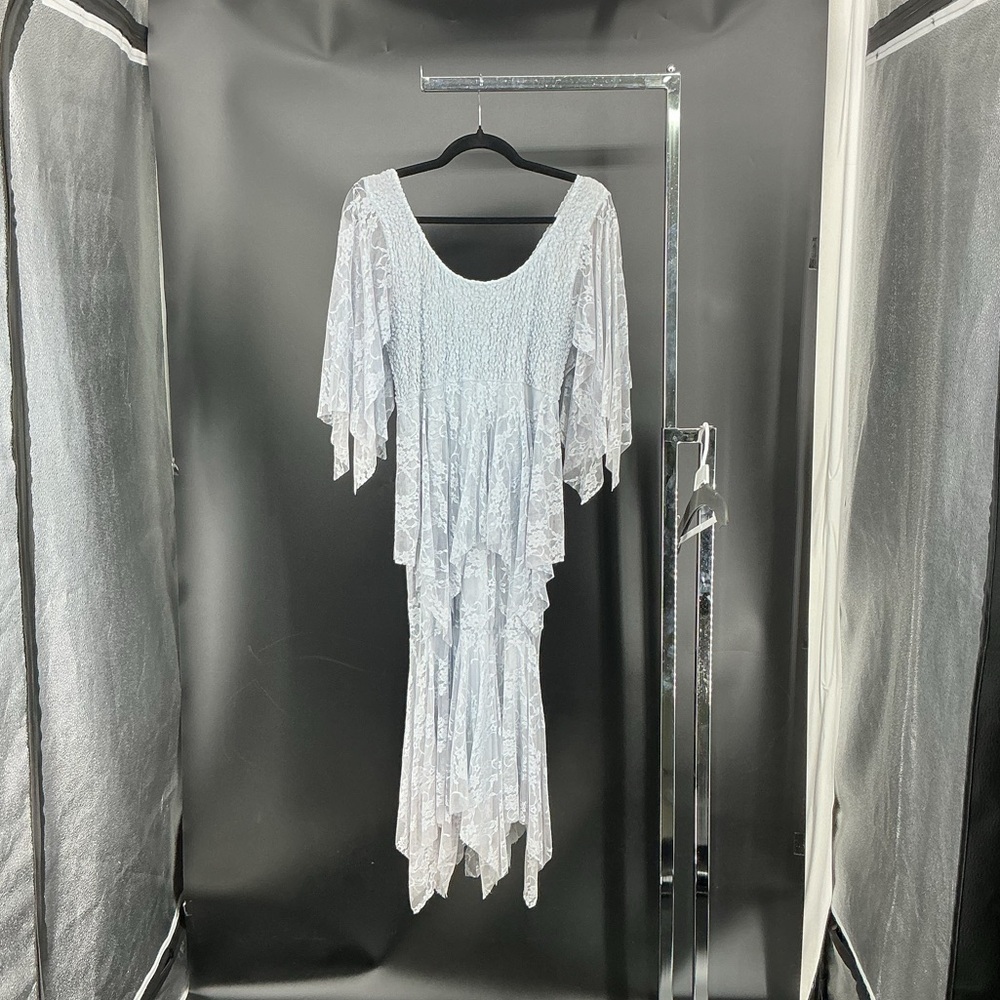 Asymmetrical White Dress